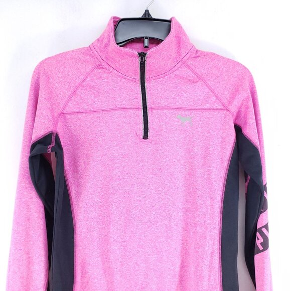 Pink Half Zip Athletic Pullover Women's Sz Small - Picture 2 of 7